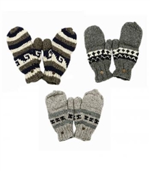 WOOL BLEND GLOVES