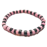 BRACELET, THIN BRAIDED MULTI COLOR