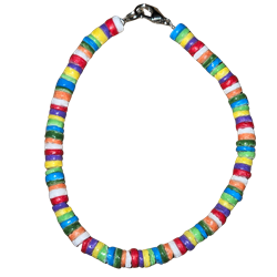 BRACELET, THIN BRAIDED MULTI COLOR