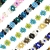 CZECH-JAPANESE GLASS SEED BEAD 32 ROW RASTA COLOR BRACELET