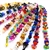 CZECH-JAPANESE GLASS SEED BEAD 32 ROW RASTA COLOR BRACELET