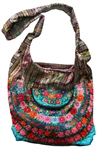 SHOULDER BAG MADE FROM TRADITIONAL GUATEMALAN MAYAN INDIAN BLOUSES